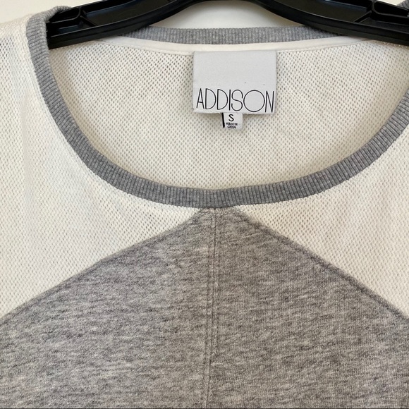 Addison Gray & White Colorblock Sweatshirt - Picture 2 of 4
